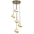 Load image into Gallery viewer, Globo LED 5-Light Pendant - Satin Gold Finish
