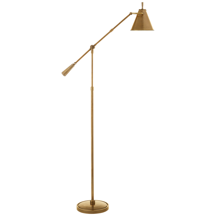 Goodman Floor Lamp - Hand-Rubbed Antique Brass