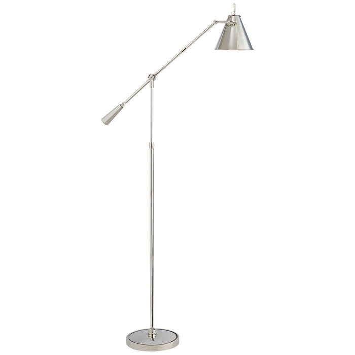 Goodman Floor Lamp - Polished Nickel