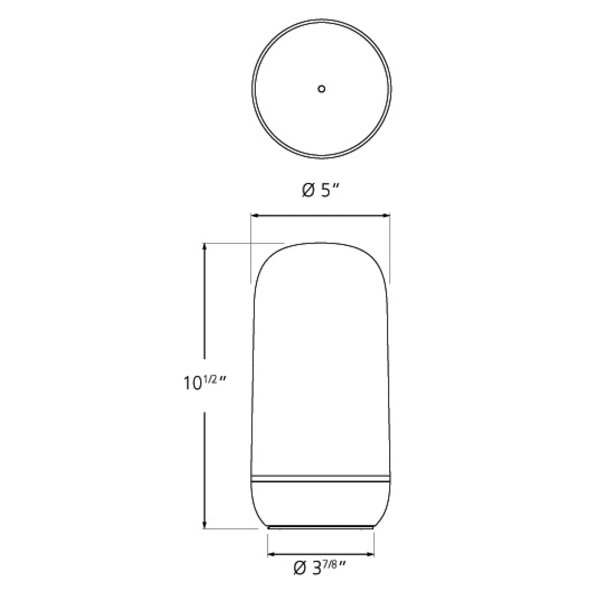 Gople LED Rechargeable Table Lamp - Diagram