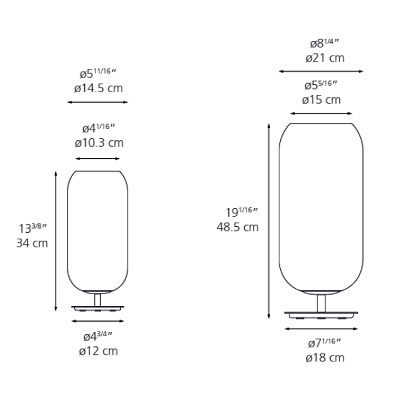 Gople Table Lamp - Diagram