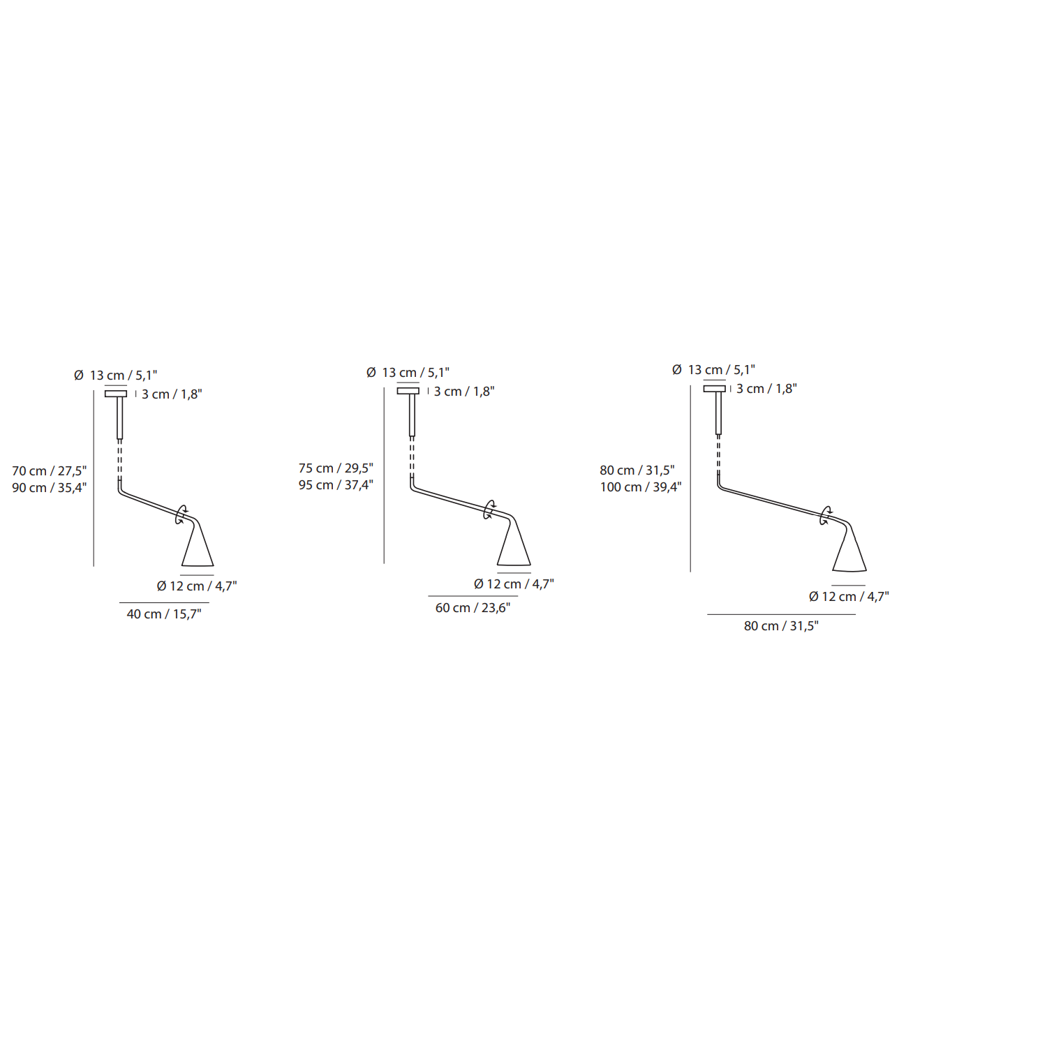 Gordon Ceiling Light - Diagram