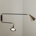 Load image into Gallery viewer, Gordon Plug-In Double Wall Sconce - Polished Gold Finish
