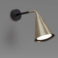 Load image into Gallery viewer, Gordon Wall Sconce - Matte Black/Brushed Brass Finish
