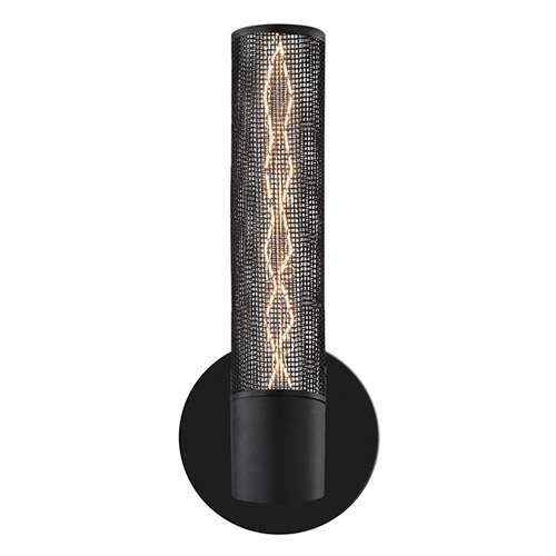Gotham 1 Light Wall Sconce - Textured Black