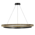 Load image into Gallery viewer, Grace 48" Chandelier - Matte Black/Weathered Oak
