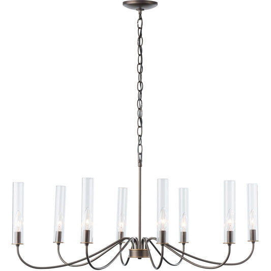 Grace 8 Arm Chandelier - Dark Smoke