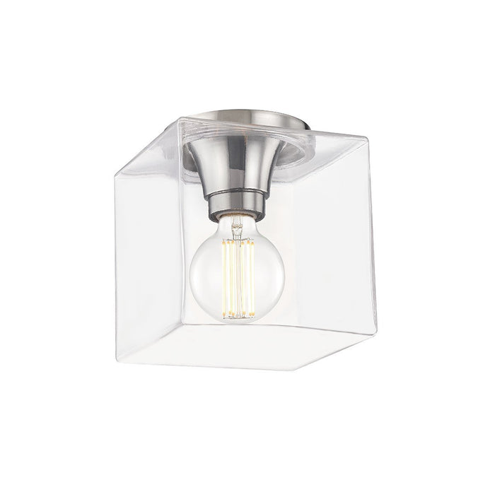 Grace Small Square Flush Mount - Polished Nickel