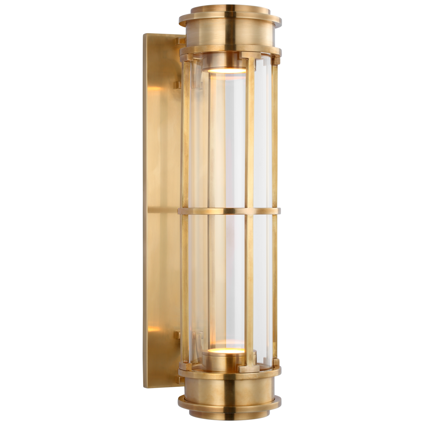 Gracie Linear Sconce - Antique Burnished Brass Finish