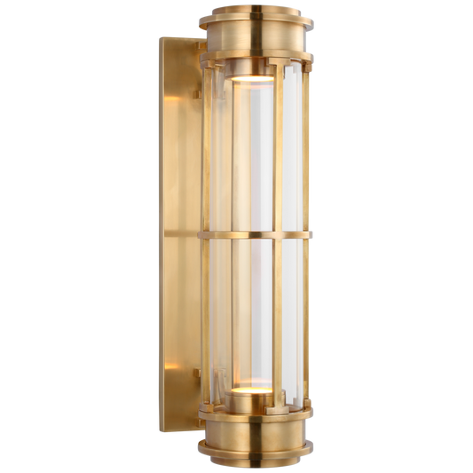 Gracie Linear Sconce - Antique Burnished Brass Finish