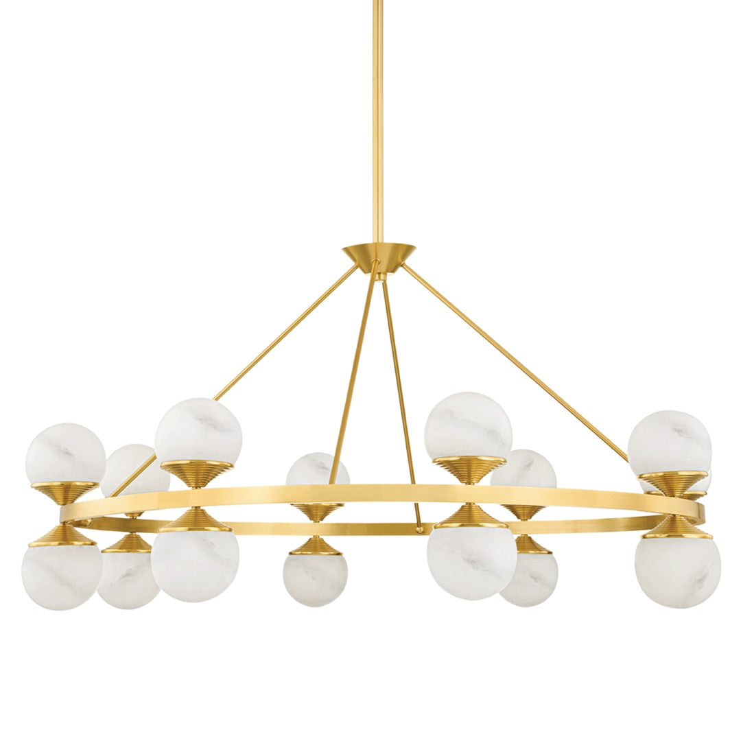 Grafton Large Chandelier - Aged Brass