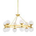 Load image into Gallery viewer, Grafton Small Chandelier - Aged Brass
