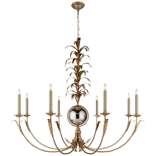 Gramercy Large Chandelier - Gilded Iron Finish