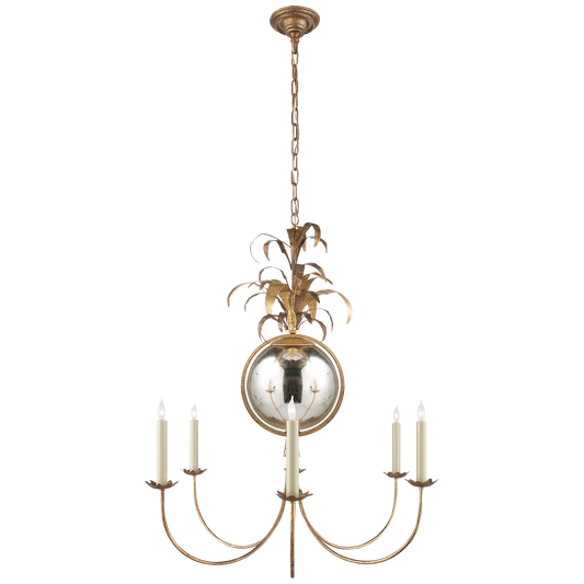 Gramercy Medium Chandelier - Gilded Iron Finish