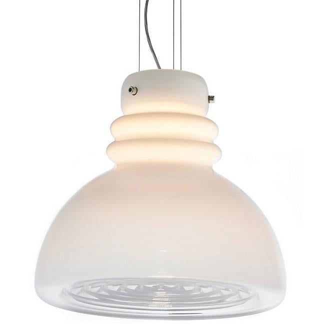 Grande Torino Pendant - White Glass