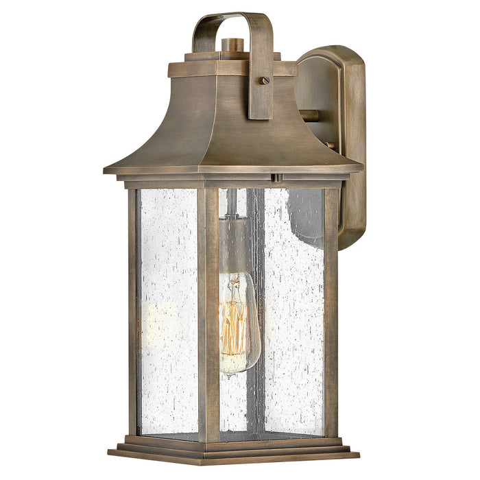 Grant Medium Outdoor Wall Sconce - Brushed Brass Finish