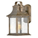 Grant Small Outdoor Wall Sconce - Brushed Brass Finish