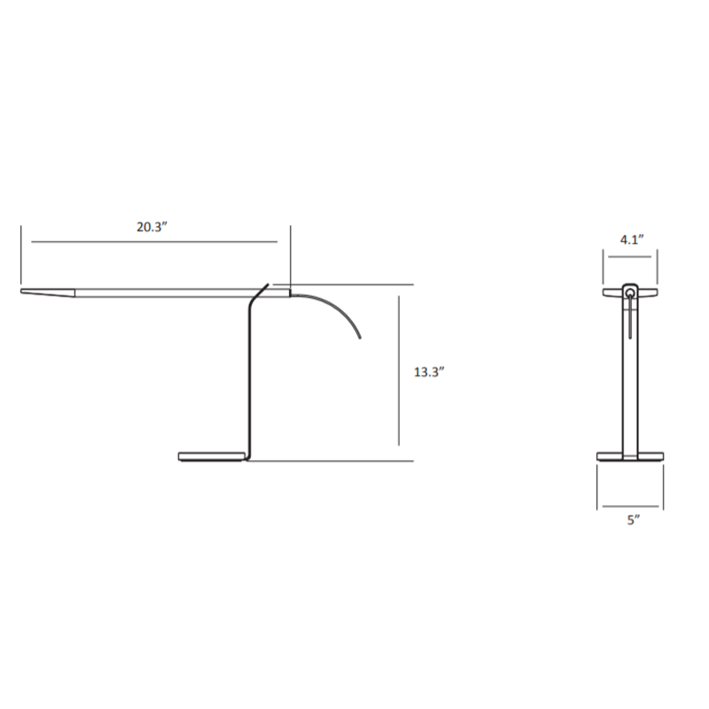 Gravy LED Desk Lamp - Diagram