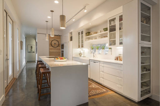 Grid Pendant - Kitchen Island Display