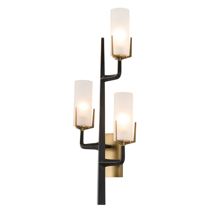 Griffin Sconce - Antique Brass/Bronze Finish Frosted Glass