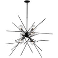 Load image into Gallery viewer, Griffin Starburst Pendant - Black Finish/Clear Glass
