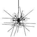 Load image into Gallery viewer, Griffin Starburst Pendant - Black Finish/Clear Glass
