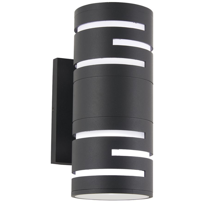Groovin Small Outdoor LED Wall Light - Black Finish