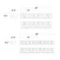 Load image into Gallery viewer, Guild LED Vanity Light - Diagram
