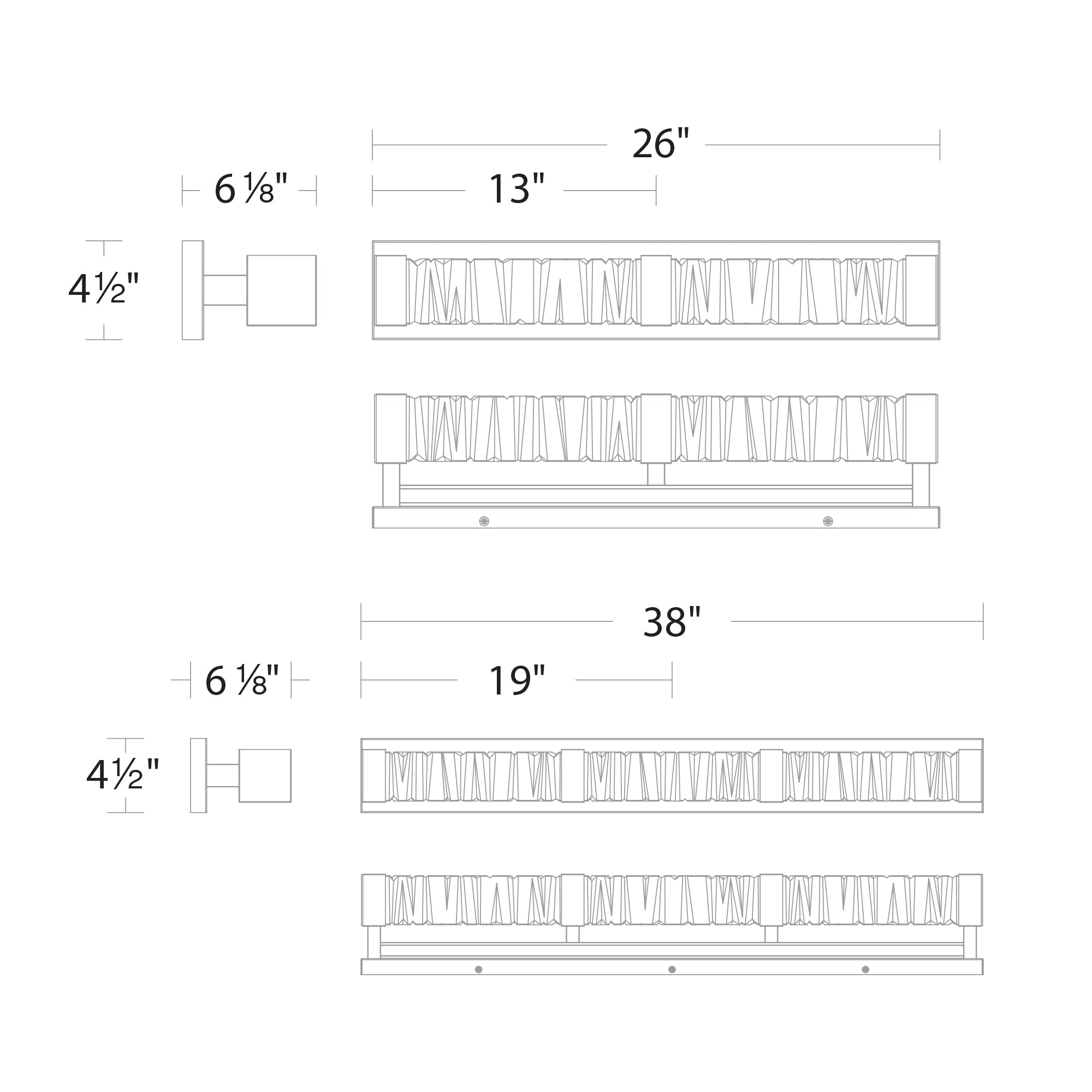 Guild LED Vanity Light - Diagram