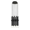 Load image into Gallery viewer, Guyed 8-Light Chandelier - Nightshade Black Finish
