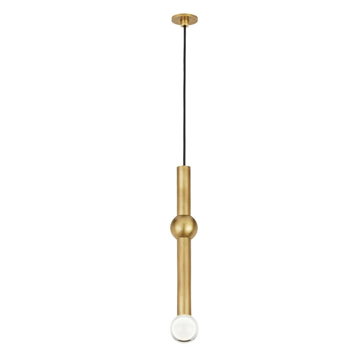 Guyed Pendant - Natural Brass Finish Port Alone Canopy