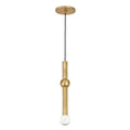 Load image into Gallery viewer, Guyed Pendant - Natural Brass Finish Standard Canopy
