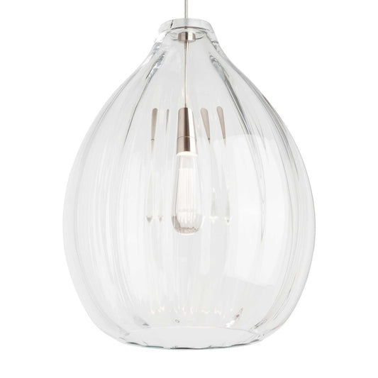 Harper Pendant - Clear Glass/Satin Nickel Finish