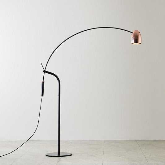 Hercules LED Floor Lamp - Matte Black/Copper Finish