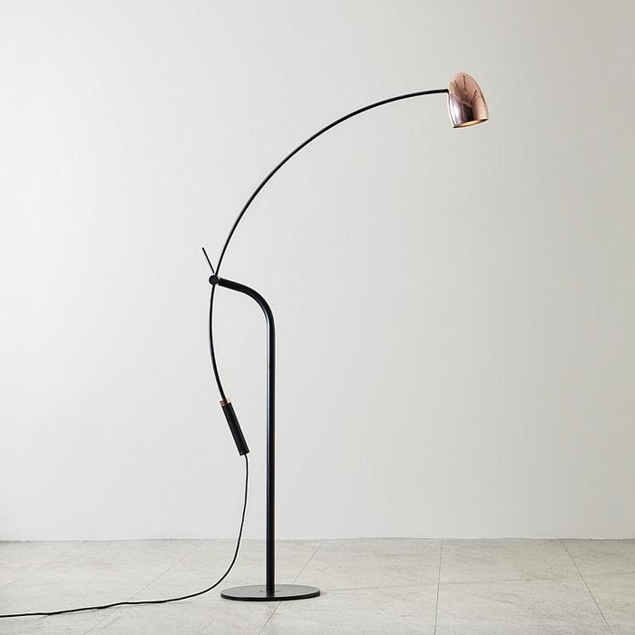 Hercules LED Floor Lamp - Matte Black/Copper Finish