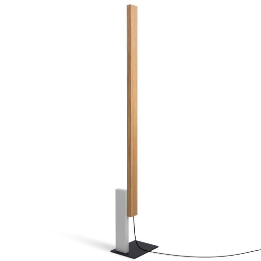 High Line Floor Lamp - Oak/White Finish