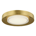 Load image into Gallery viewer, Hilo 16 Flush Mount - Natural Brass Finish
