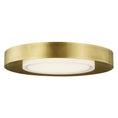 Load image into Gallery viewer, Hilo 16 Flush Mount - Natural Brass Finish
