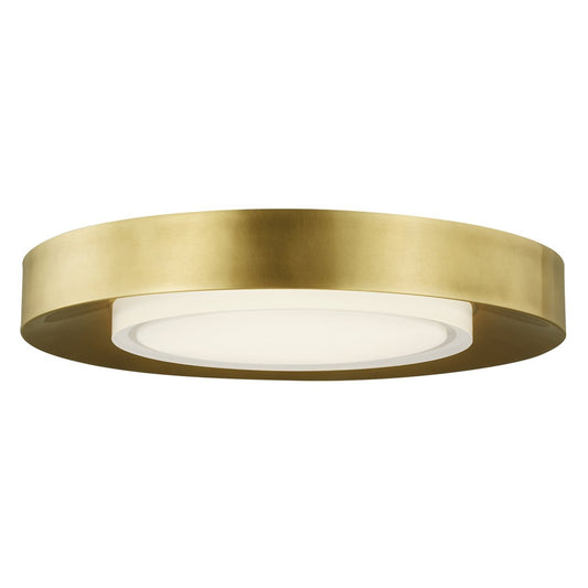 Hilo 16 Flush Mount - Natural Brass Finish