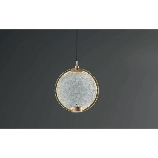 HORO S1 Pendant - Brushed Brass Finish with Clear Glass