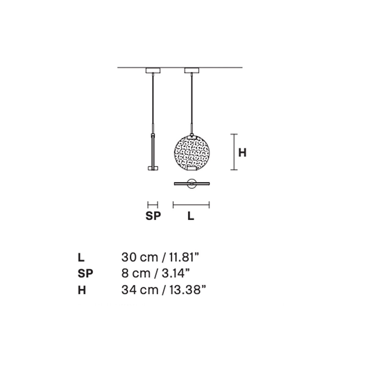 HORO S1 Pendant - Diagram