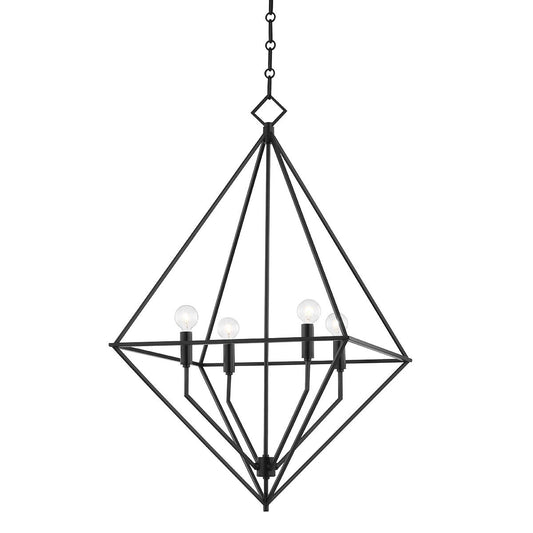 Haines Medium Lantern Pendant - Aged Iron Finish