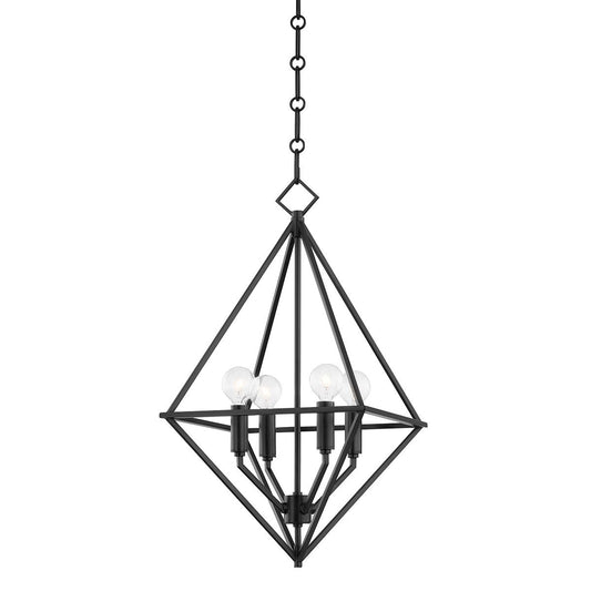 Haines Small Lantern Pendant - Aged Iron Finish