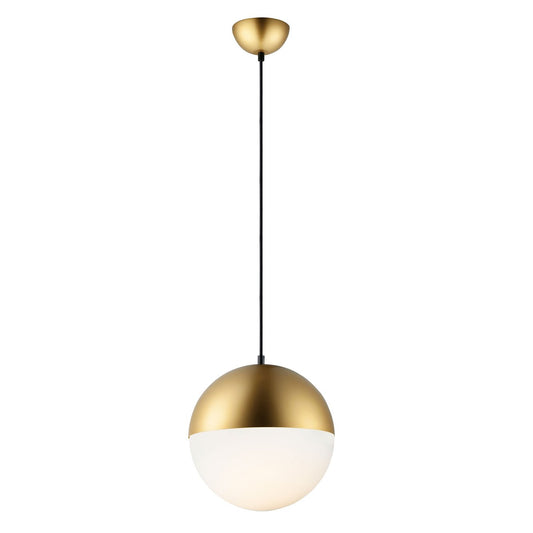 Half Moon Large Pendant - Metallic Gold