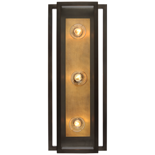 Halle 18" Vanity Light - Bronze/Hand-Rubbed Antique Brass Finish