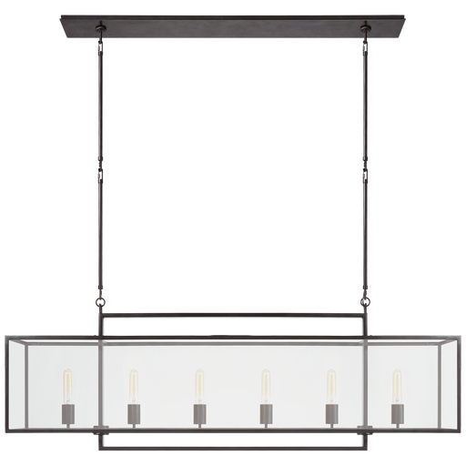 Halle Large Linear Pendant - Aged Iron Finish