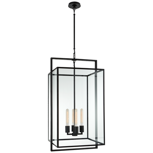Halle Medium Lantern - Aged Iron Finish