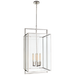 Halle Medium Lantern - Polished Nickel Finish