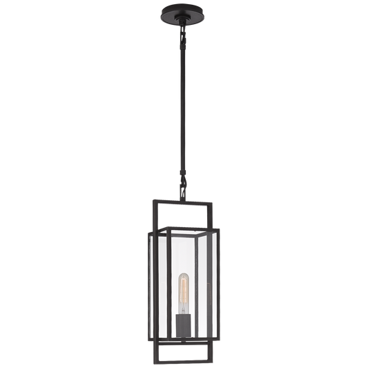 Halle Petite Lantern - Aged Iron Finish