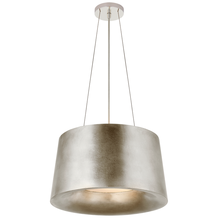 Halo Small Hanging Shade - Burnished Silver Leaf